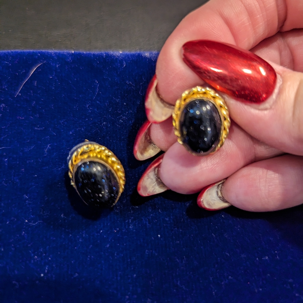 SALE - Blue Sunstone Earrings